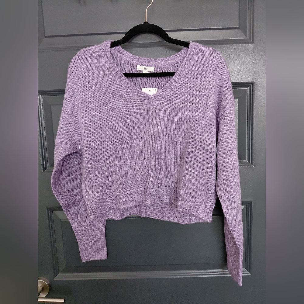 🌟 BP/Nordstrom Lavender V-Neck Women's Sweater Sz M